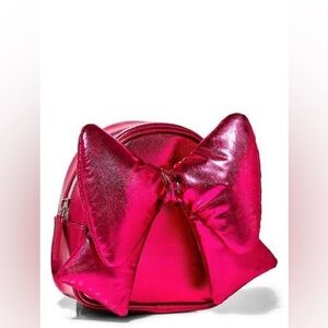 Pink bow mini backpack
